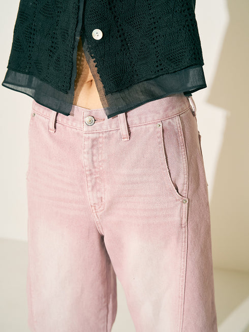 KNEE TUCK DENIM PT /Y252-31054